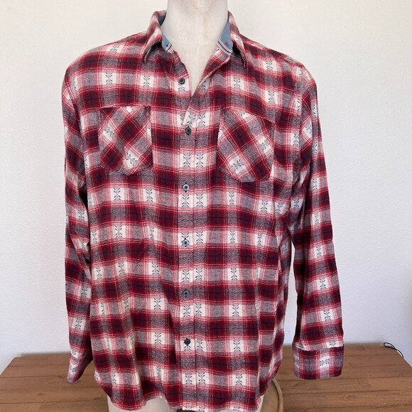 Dersert Son - Flag & Anthem Flannel Shirt - Dierks Bentley - Size Large/XLarge - Picture 1 of 10